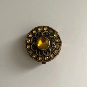 Vintage Magnetic Trinket Box, Jewelry Dish, Ring Holder